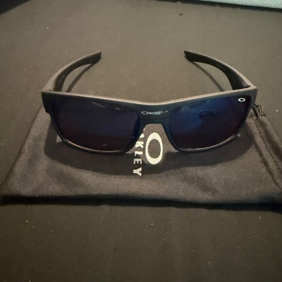 Oakley Two Face Mens Sunglasses Blue Reflective Lenses - Picture 5 of 9